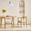 Structure en bois avec chaises rembourrées avec accoudoirs