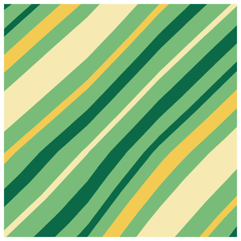 Housses de couette à rayures diagonales vert jaune, Lit simple