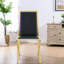 Chaises de salle à manger ergonomiques, ensemble moderne en cuir synthétique pour la maison de cuisine
