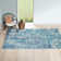Tapis bleu foncé / bleu sarcelle Hillsby
