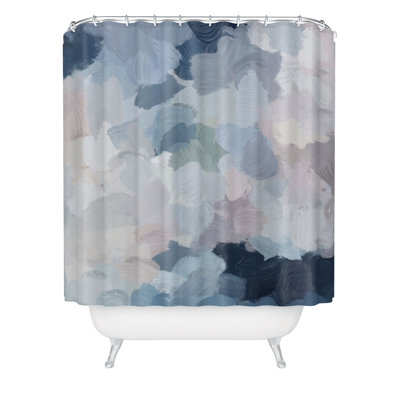 No Pattern And Not Solid Color Shower Curtain