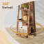 360° Swivel Lockable Jewelry Mirror Cabinet with Storage Shelves-989912086