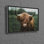 Toile de vache écossaise Highland, impression sur toile en coton imprimable en 3D, idéale pour un homme des cavernes ou une ferme