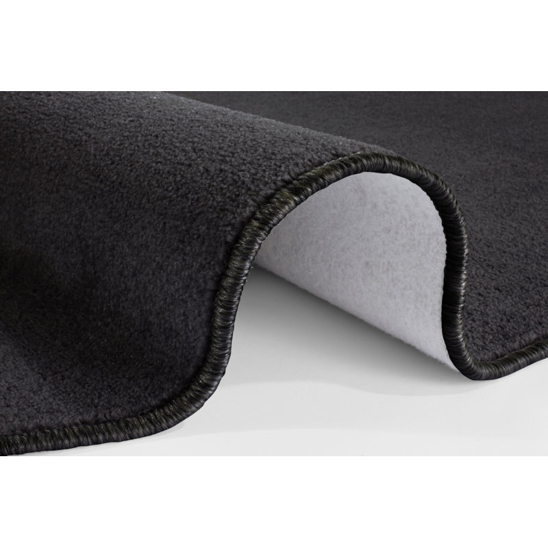 Nasty Tufted Black Rug, Rectangle 67 x 120cm