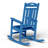 Outdoor Patio HDPE Rocking Adirondack Chair-930783616