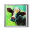 «Colorful Quirky Cow», peinture sur toile encadrée-971242674-971242684