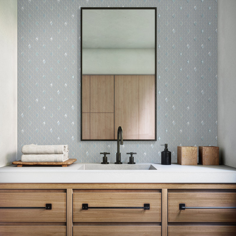 Mosaïque murale en verre hexagonale allongée 1,5 po Starcastle (ensemble de 15), Wonderstar