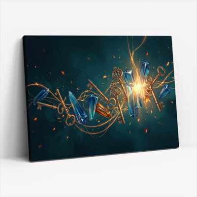 Magic Keys Canvas Wall Art Oil Painting Print Set Of 1