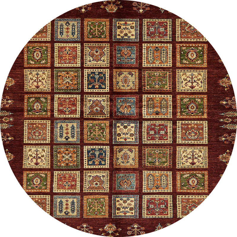 Tapis abstrait moderne 623, Rond 8 pi
