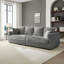 Canapé 104,3 po en velours côtelé 104,3 po avec coussins moelleux pour salon, chambre à coucher, appartement, bureau-1372954910