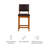 Upholstered Counter Stool with Solid Wood Frame-52517033-52517047