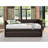 Faux Leather Upholstered Daybed with Trundle-282809314