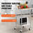 Uriah Stainless Steel Bar Cart with Adjustable Height & 4 Wheels