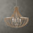 Uttermost Lovelock 4 Light Rope Empire Chandelier