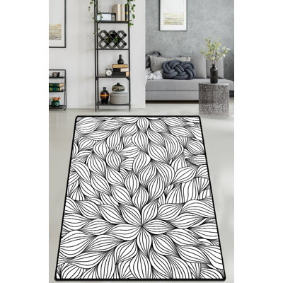 Premium Hall Carpet (4.9 x 6.6 ft), 100% Polyester, 0.2 in Pile Height | Antibacterial, Non-Slip Underside | Machine Washable, Durable & Easy Care, Perfect for Living Room or Entryway Decor
