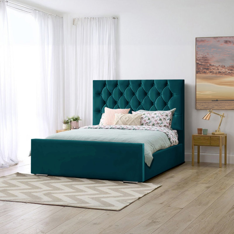 Theirry Upholstered Bed, Mallard, Double (4'6)