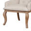 Chaise avec accoudoirs en tissu capitonné Narcie-2083889427