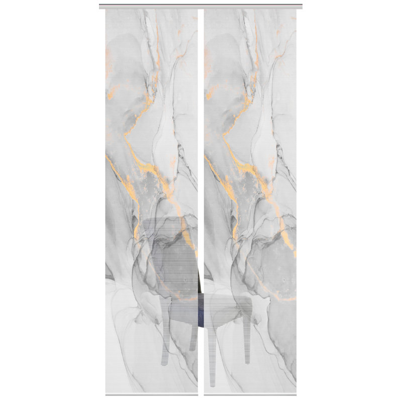 Peebles Semi Sheer Curtain Panel Pair, Grey