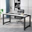 Aalderk Solid Wood Steel Computer Desk-1928445633-1928445662