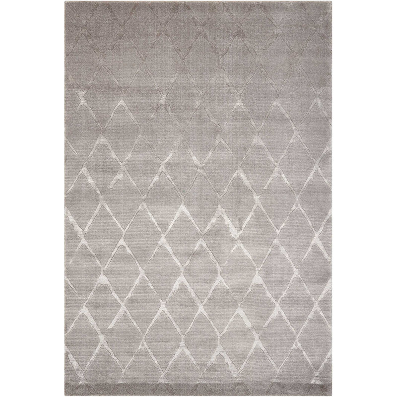 Tapis gris moderne Cannes, Rectangle 5 pi 6 po x 8 pi