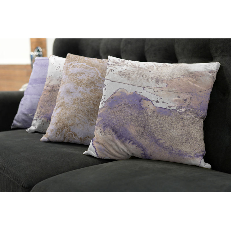 Housse de coussin Moncalieri, 12 po x 12 po, Beige / bleu clair