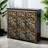 Tibetan-style Partition Solid Wood Shoe Cabinet 12 Pair Shoe Storage Cabinet
