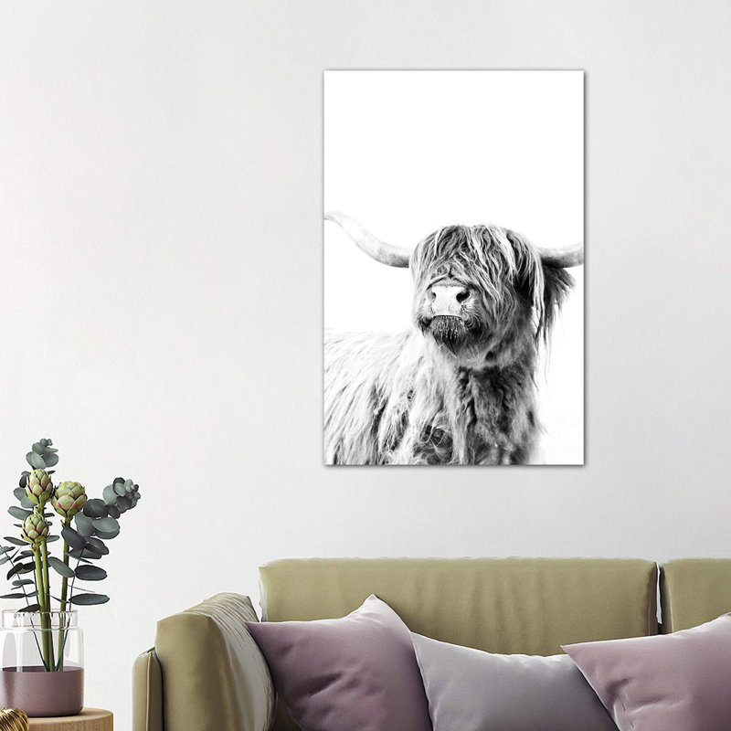 Highland Cattle Frida II by Monika Strigel - Wrapped Canvas Print, 101.6 cm H x 66.04 cm W x 1.91 cm D