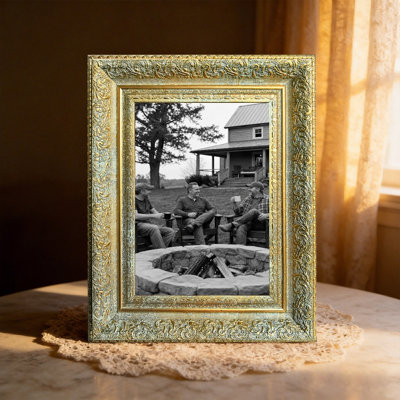 Cadre photo orné antique 3 pièces 8 "x 10" à forme rectangulaire classique