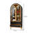 Modern Arc Top Solid Wood Bookcase-111362171