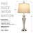 30” Touch Control Table Lamp Set With Usb & Type-c Ports, Led Bulb Included-559312945