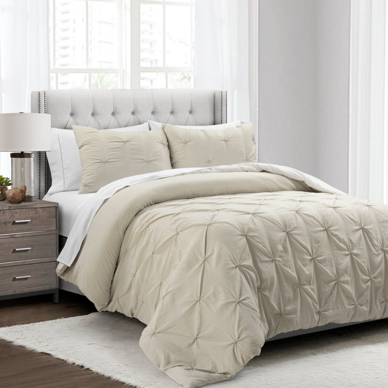 Ravello Microfiber Comforter Set, Wheat, King Comforter + 2 King Shams