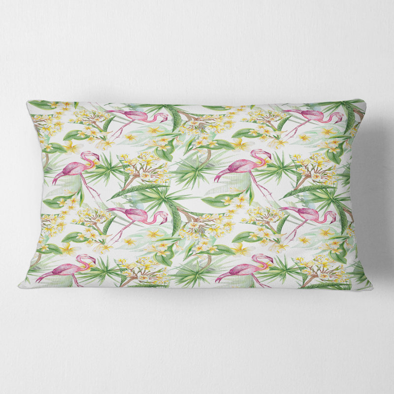 Housse de coussin rectangulaire et insert Tropical Tropical