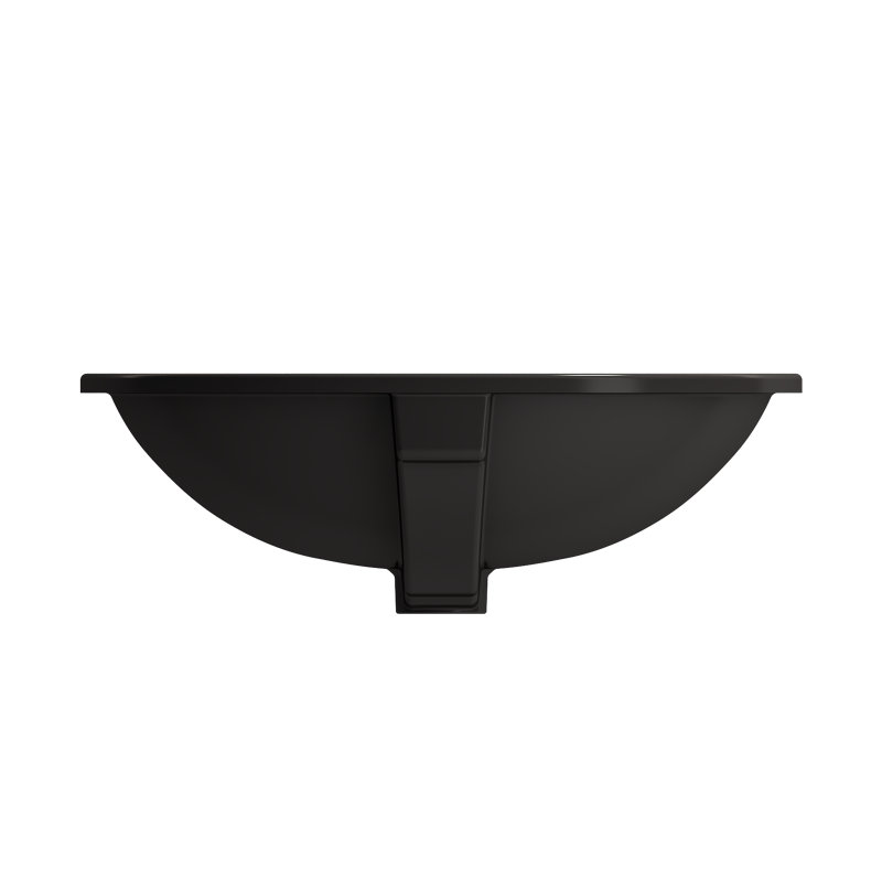 Parma 22.4'' L Bathroom Sink, Matte Black