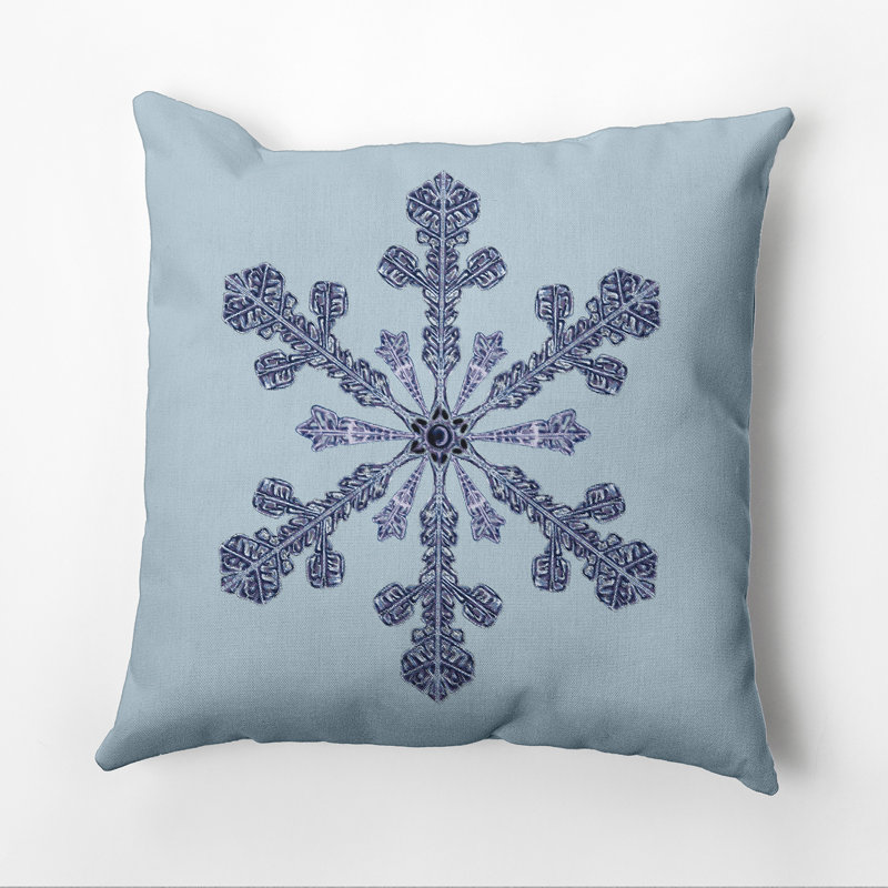 Vail Geometric Reversible Throw Pillow, Light Blue, 26" H x 26" W x 1" D