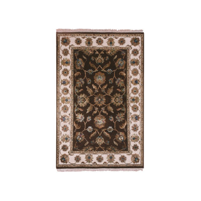 Tapis rectangulaire en laine New Age Bybal One-of-a-Kind Bybel