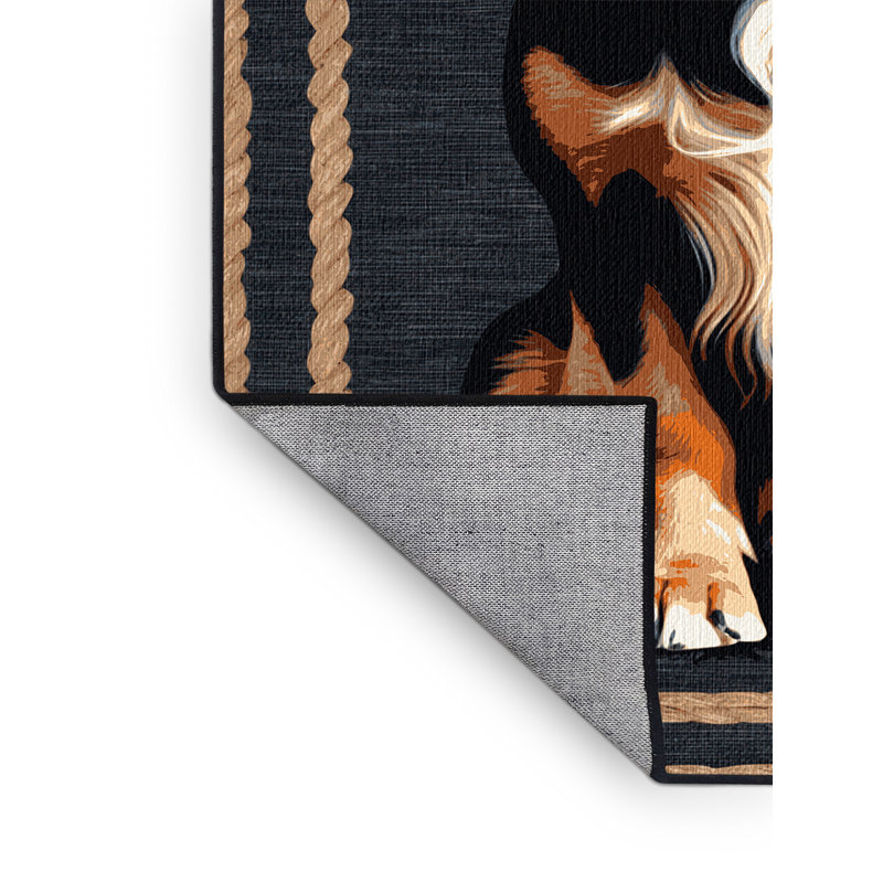  Tapis lavable pour chien Gordon Setter, Carré 5 pi