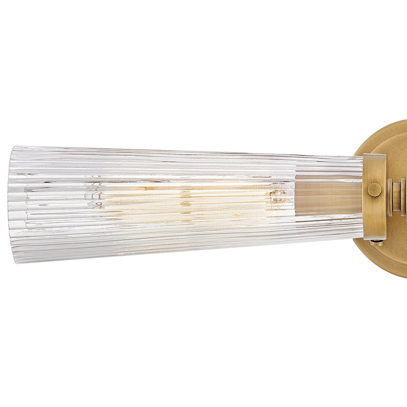 2 - Light Vanity Light, Heritage Brass