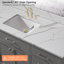 Plateau de meuble-lavabo simple 60 po en quartz avec lavabo - pour remplacement de meuble-lavabo, sans armoire