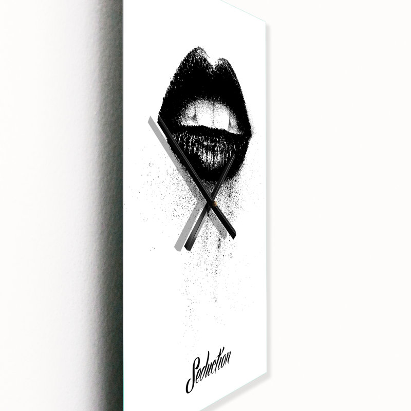 Horloge murale moderne monochrome, Grand