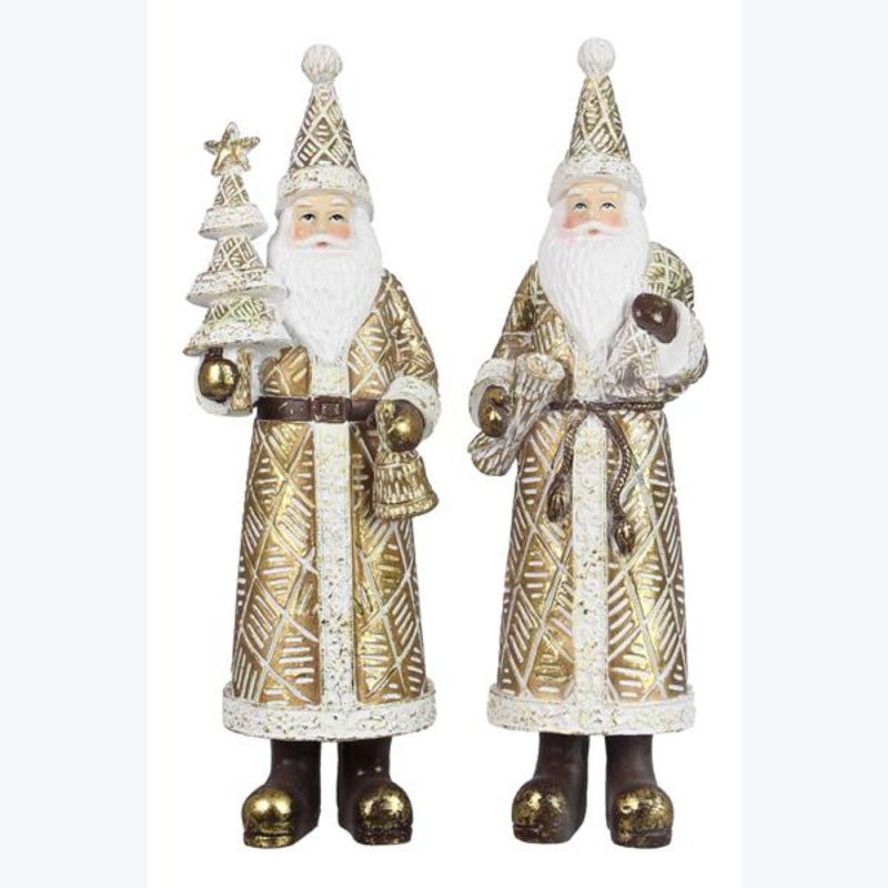Résine père Noël - 2 pièces