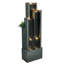 Fontaine de jardin autoportante 50,7 "- fontaine à 4 niveaux avec éclairage à DEL pour le jardin, le patio, la cour et la terrasse