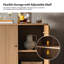 Buffet décoratif en bois massif à 2 portes Martha Modern-986952274