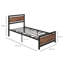 Sacaton UK Single - DE 90 X 190 Cm Metal Bed