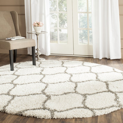 Girault Geometric Shag Area Rug