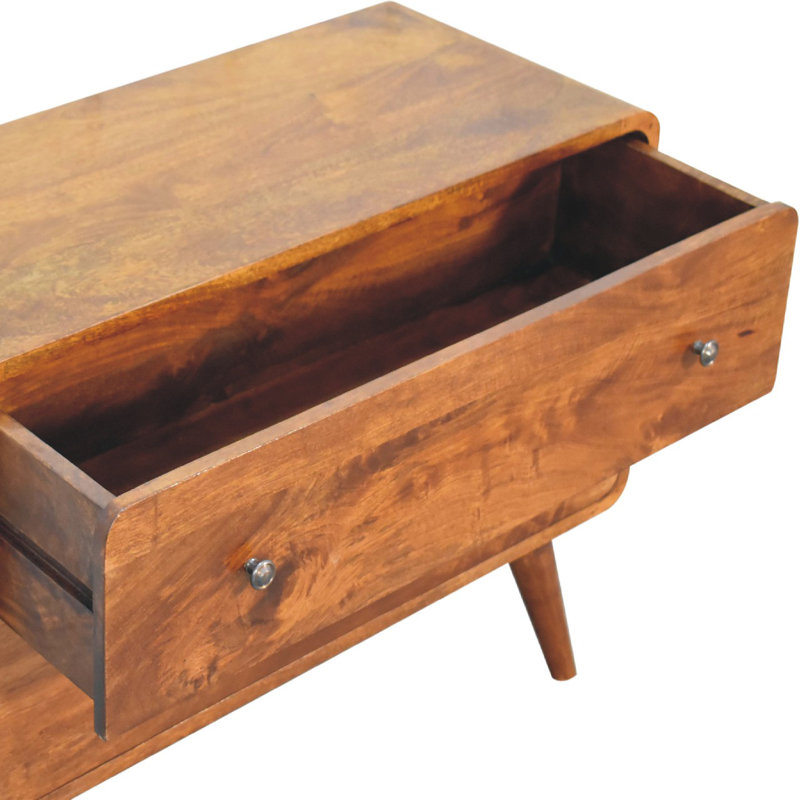 Dolphus Solid Wood 2 - Drawer Rectangle Accent Chest