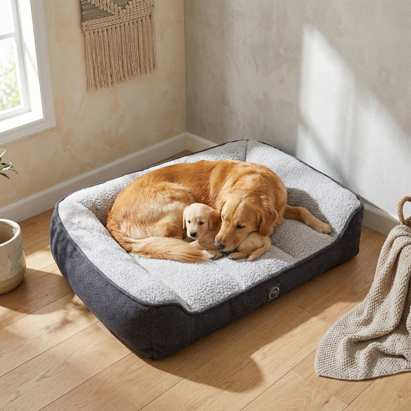 Lit pour chien LuxePaws, 35.4" W, Brown