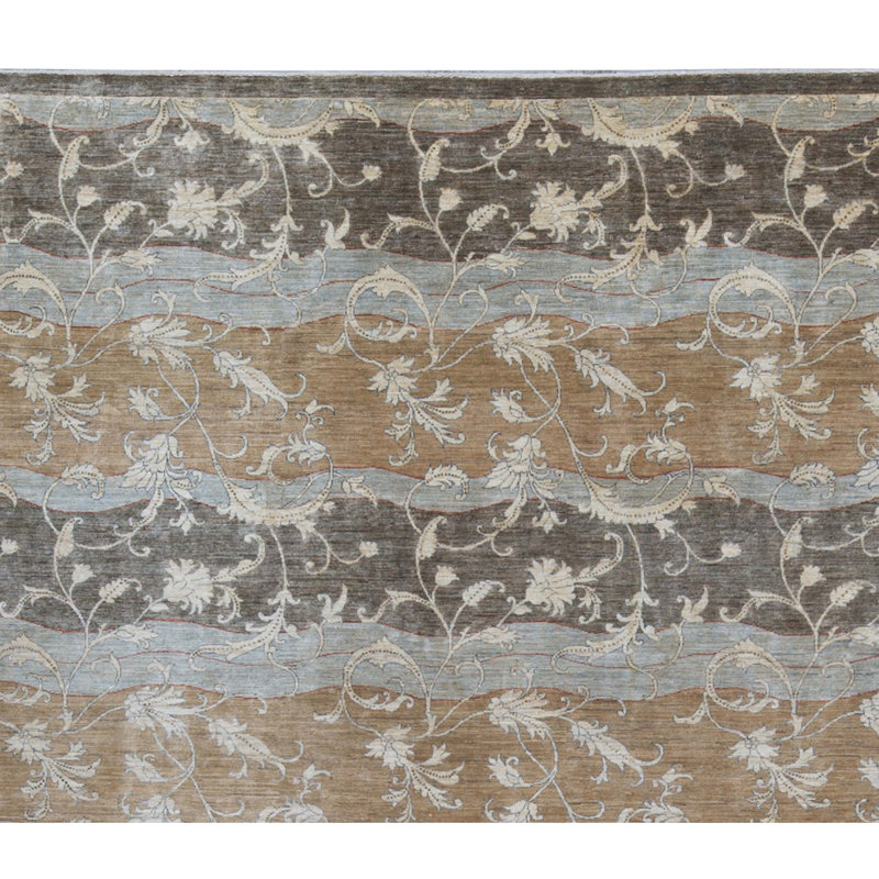Hand-Knotted High-Quality Brown/Beige/Grey Area Rug