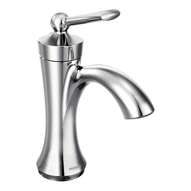 Wynford Single Hole Bathroom Faucet with Drain Assembly, Chrome