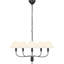 Griffin 31" Chandelier with Linen Shades-1307963375
