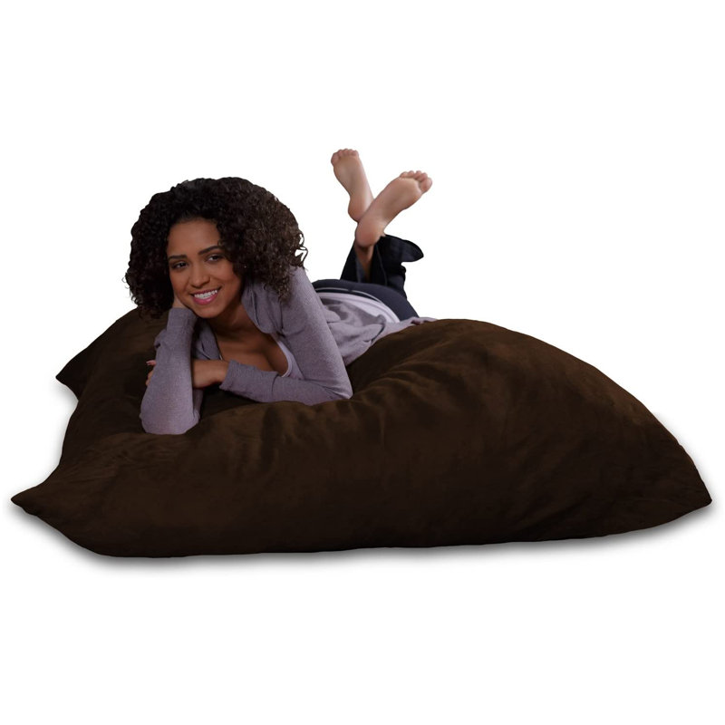 Bean Bag Chair Floor Pillow, Memory Foam filled Bean Bag Chair or Floor Pillow Filled with Shredded Memory Foam, Bean Bag Chair with Machine Washable Cover, Giant Bean Bag Chairs for Teenagers and Adults, Multiple Colors